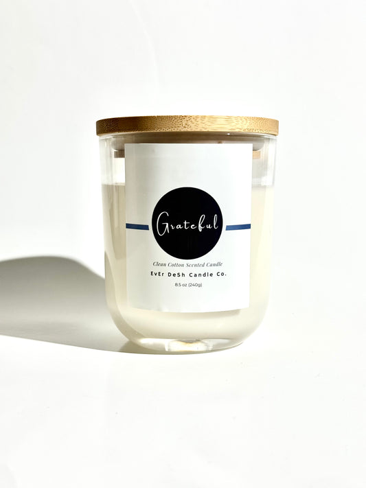 Grateful | Clean Cotton Scented Candle